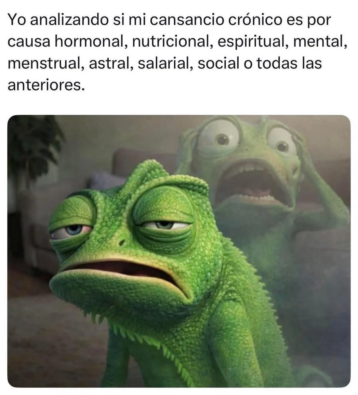 Estoy tan cansada que pestañear ya cuenta como ejercicio...