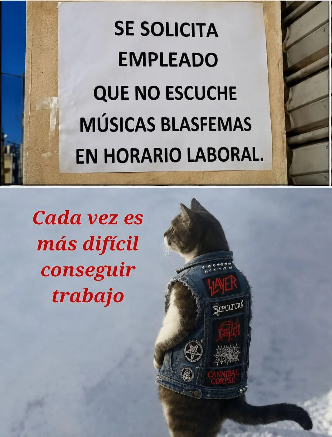 Ya no dejan oír mi heavy metal.