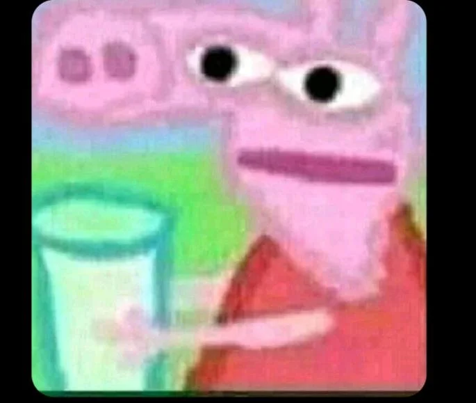 "Cuando le pides leche fresca de la granja... y te sirven jugo de brócoli disfrazado." 🥦🥛😑 Peppa ya está calculando su venganza contra la sociedad.
