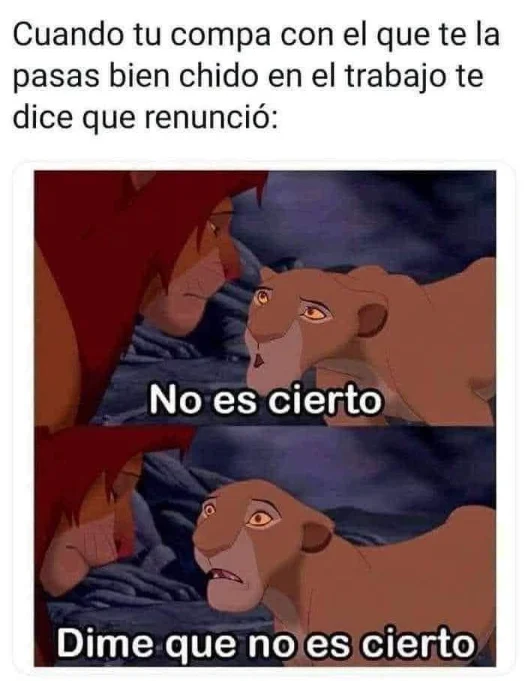 Te extraño Karen. Y ustedes, a quién extrañan?