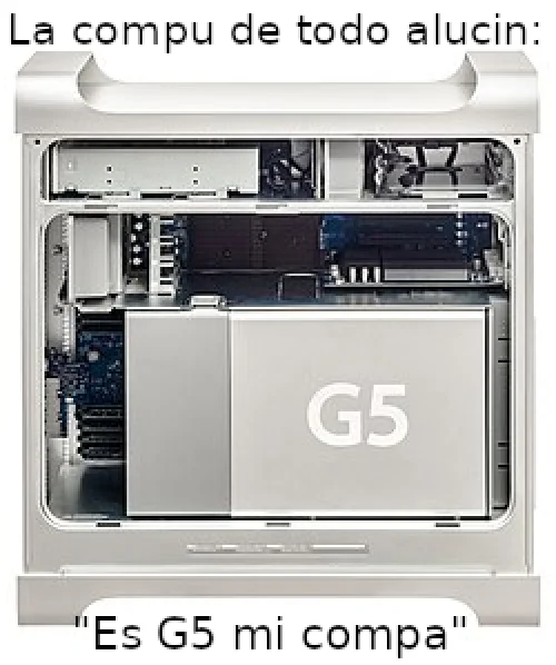 Mi compa alucín compra piratería G5 con billetes G5