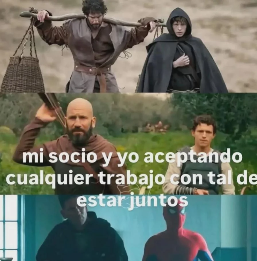 Juntos hasta en la obra