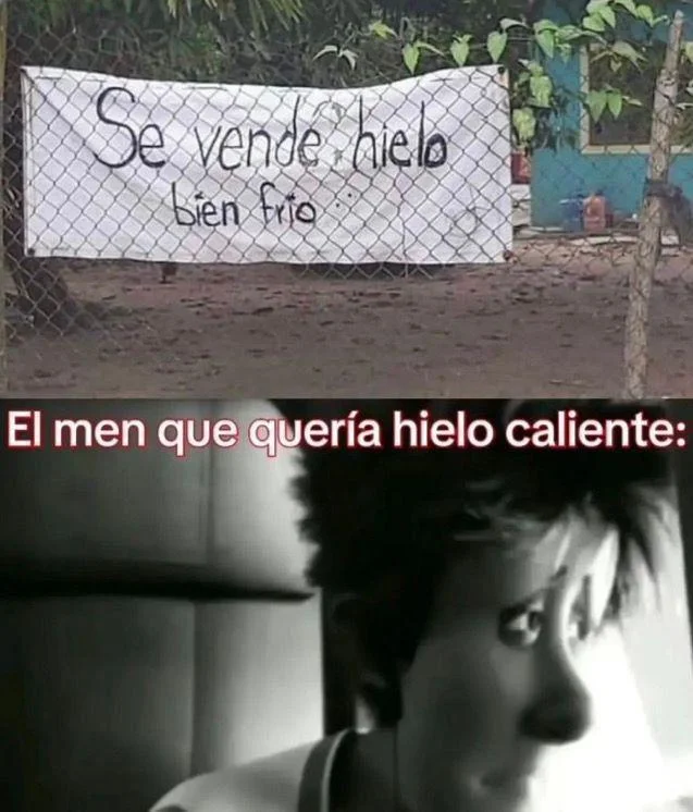 yo quería hielo tibio