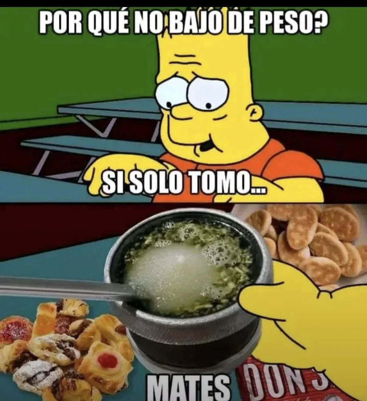 Porque engordo si solo tomo mates !?