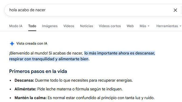 JAJAJAJ pov naces y le preguntas a la IA